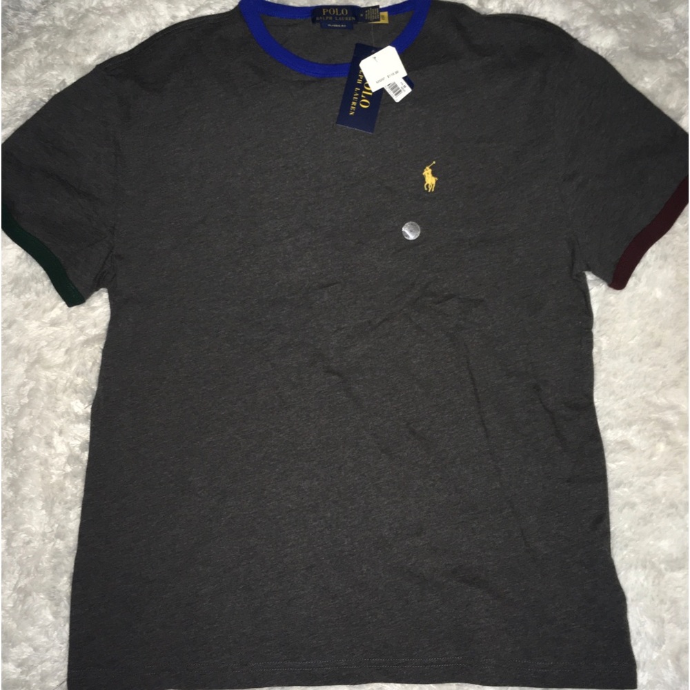 Ralph Lauren Polo Dark Heather Mens Crew Short Sleeve sz Med